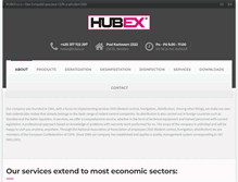 Tablet Screenshot of hubex.cz
